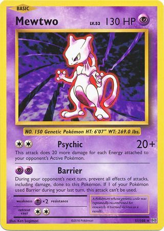 Mewtwo - 51/108 - Rare available at 401 Games Canada