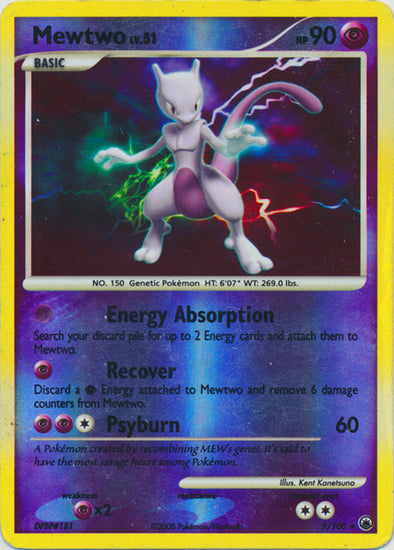 Mewtwo - 9/100 - Holo Rare - Reverse Holo available at 401 Games Canada