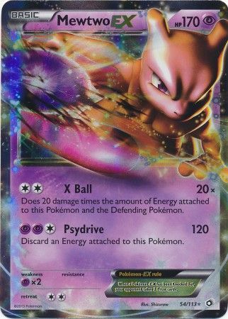 Mewtwo EX - 54/113 - Ultra Rare available at 401 Games Canada