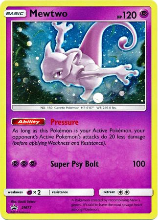 Mewtwo - SM77 - Holo Promo available at 401 Games Canada