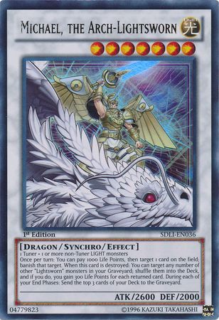 Michael, the Arch-Lightsworn - SDLI-EN036 - Ultra Rare - 1st Edition available at 401 Games Canada