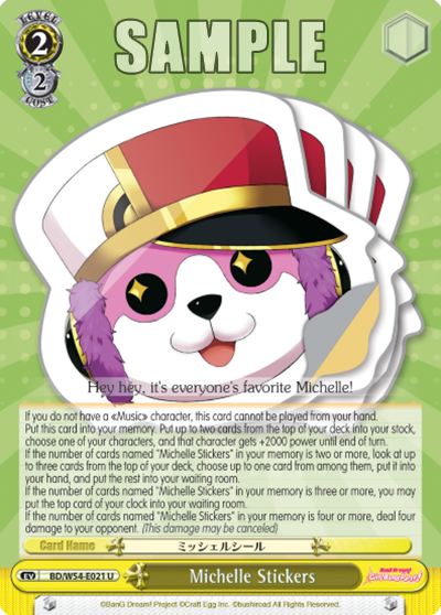 Michelle Stickers - BD/W54-E021 - Uncommon available at 401 Games Canada