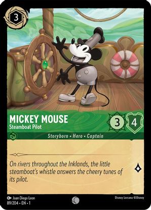 Mickey Mouse (Steamboat Pilot) - 89/204 - Common available at 401 Games Canada