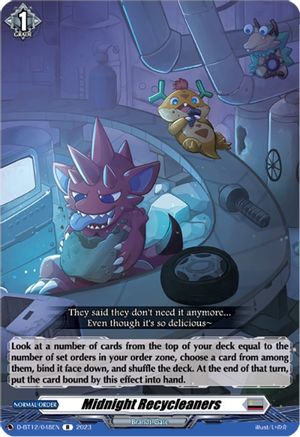 Midnight Recycleaners - D-BT12/048EN - Rare available at 401 Games Canada