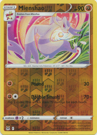 Mienshao - 104/196 - Uncommon - Reverse Holo available at 401 Games Canada