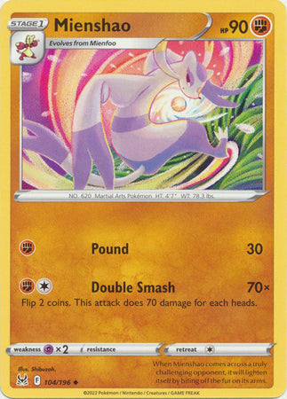 Mienshao - 104/196 - Uncommon available at 401 Games Canada