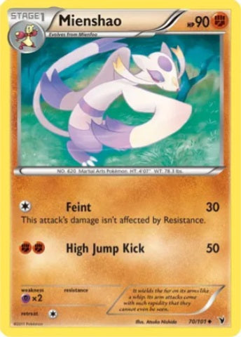 Mienshao - 70/101 - Uncommon available at 401 Games Canada