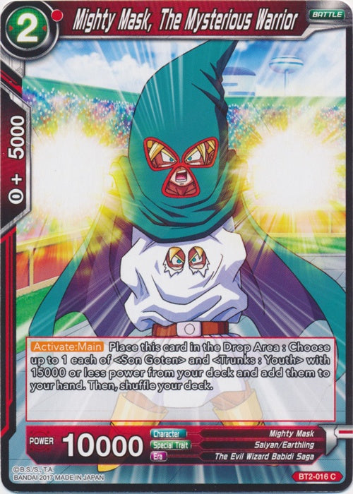 Mighty Mask, The Mysterious Warrior - BT2-016 - Common available at 401 Games Canada