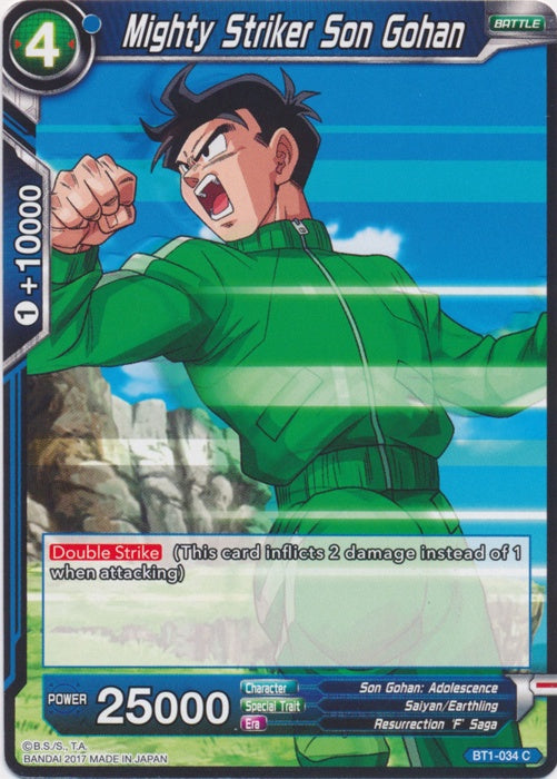 Mighty Striker Son Gohan - BT1-034 - Common available at 401 Games Canada