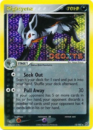 Mightyena - 12/107 - Holo Rare - Reverse Holo available at 401 Games Canada