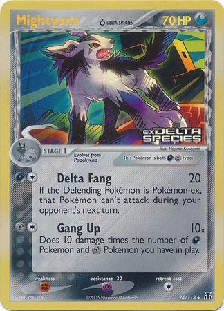 Mightyena - 24/113 - Rare - Reverse Holo available at 401 Games Canada