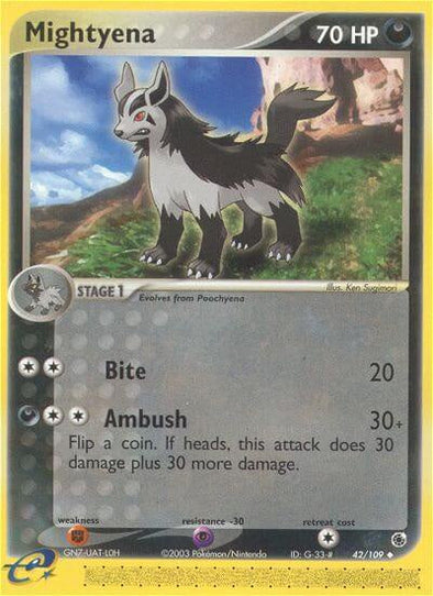 Mightyena - 42/109 - Uncommon available at 401 Games Canada