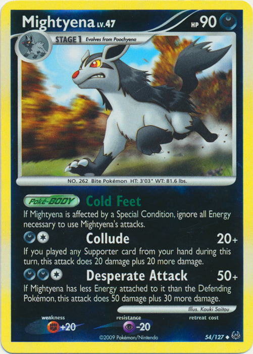 Mightyena - 54/127 - Uncommon - Reverse Holo available at 401 Games Canada