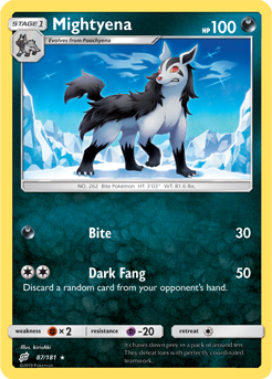 Mightyena - 87/181 - Rare available at 401 Games Canada