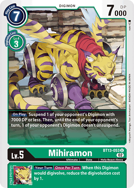 Mihiramon - BT13-053 - Uncommon available at 401 Games Canada