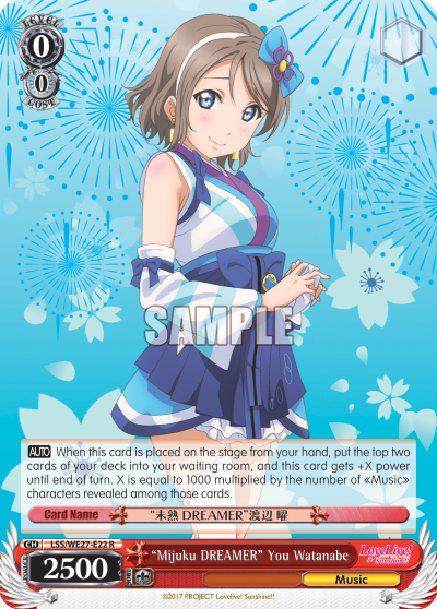 "Mijuku DREAMER" You Watanabe - LSS/WE27-E22 - Rare (Parallel Foil) available at 401 Games Canada