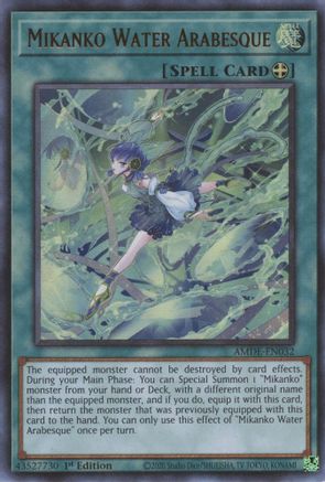 Mikanko Water Arabesque - AMDE-EN032 - Ultra Rare - 1st Edition available at 401 Games Canada