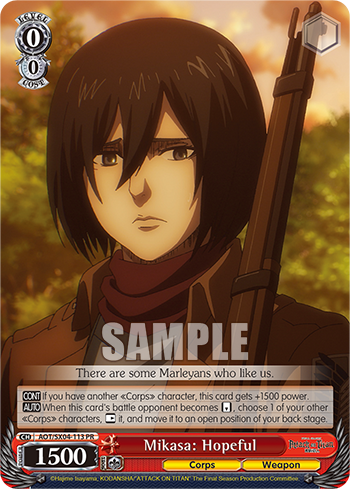 Mikasa: Hopeful - AOT/SX04-E113 - PR available at 401 Games Canada