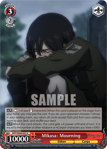 Mikasa: Mourning - AOT/SX04-E057 - Uncommon available at 401 Games Canada