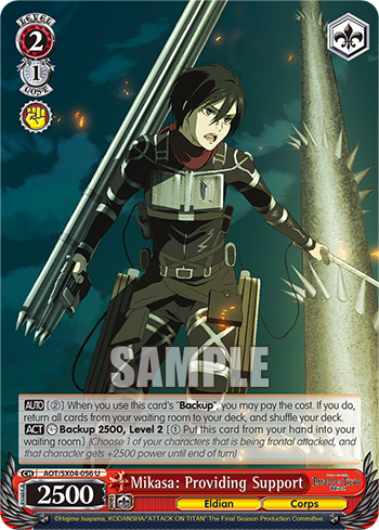 Mikasa: Providing Support - AOT/SX04-E056 - Uncommon available at 401 Games Canada