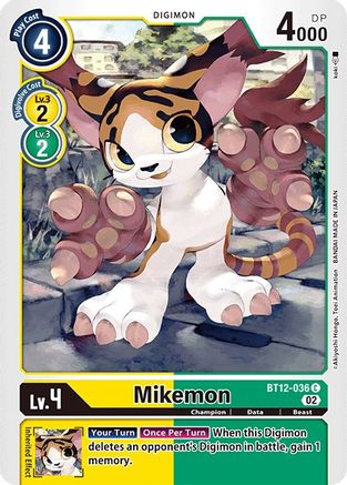 Mikemon - BT12-036 - Common available at 401 Games Canada