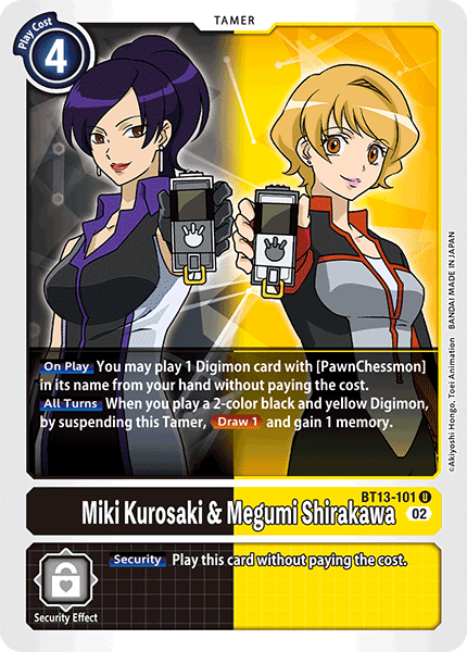 Miki Kurosaki & Megumi Shirakawa - BT13-101 - Uncommon available at 401 Games Canada