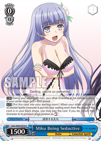 Miku Being Seductive - DAL/W99-E075 - Rare available at 401 Games Canada