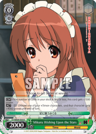 Mikuru Wishing Upon the Stars - SY-WE09-E05 - Rare available at 401 Games Canada