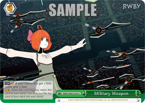 Military Weapon - RWBY/WX03-E039 - Climax Common available at 401 Games Canada