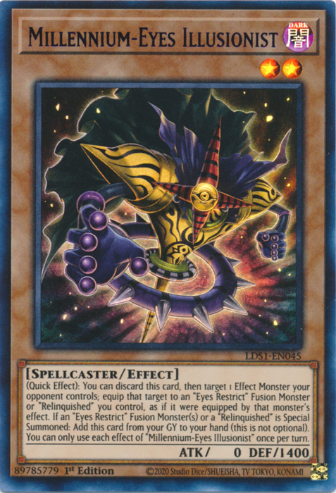 Millennium-Eyes Illusionist (Purple) - LDS1-EN045 - Ultra Rare - 1st Edition available at 401 Games Canada