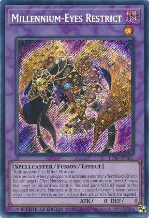 Millennium-Eyes Restrict - LDS1-EN051 - Secret Rare - Limited Edition available at 401 Games Canada