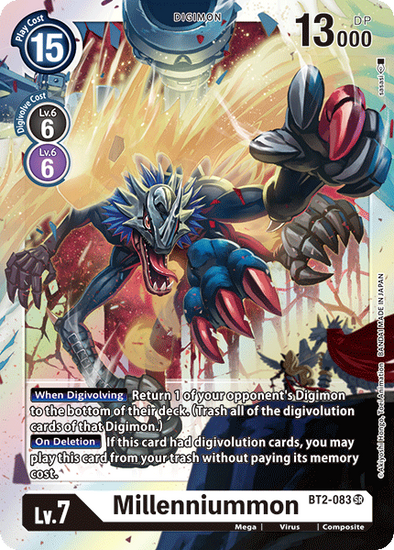 Millenniummon - BT2-083 - Super Rare available at 401 Games Canada