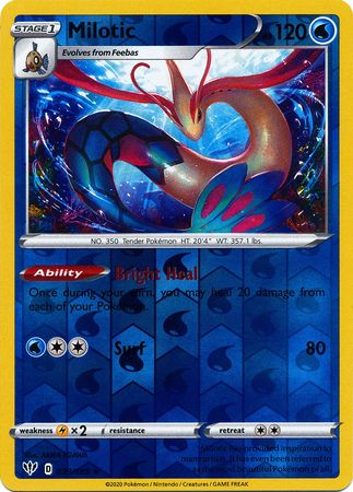 Milotic - 039/189 - Holo Rare - Reverse Holo available at 401 Games Canada