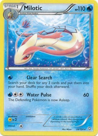 Milotic - 28/124 - Rare - Theme Deck Exclusive available at 401 Games Canada