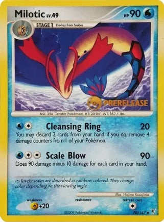 Milotic - 70/147 - Pre-Release Promo available at 401 Games Canada