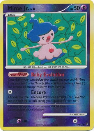 Mime Jr. - 115/147 - Common - Reverse Holo available at 401 Games Canada