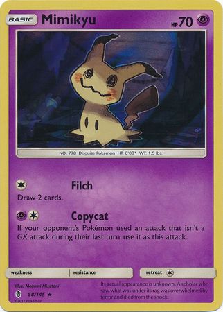 Mimikyu - 58/145 - Holo Rare available at 401 Games Canada