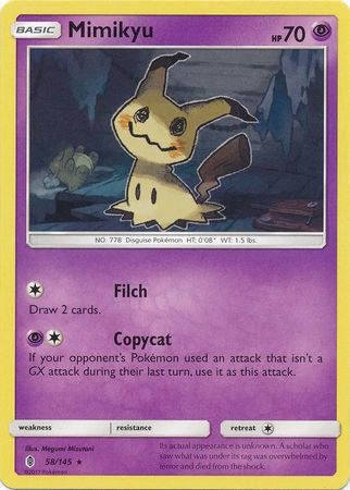 Mimikyu - 58/145 - Rare - Theme Deck Exclusive available at 401 Games Canada