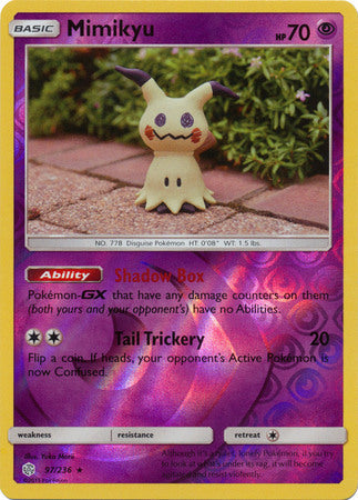 Mimikyu - 97/236 - Rare - Reverse Holo available at 401 Games Canada