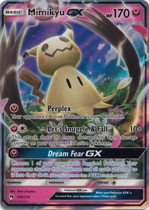 Mimikyu GX - 149/214 - Ultra Rare available at 401 Games Canada