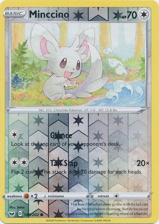 Minccino - 145/202 - Common - Reverse Holo available at 401 Games Canada