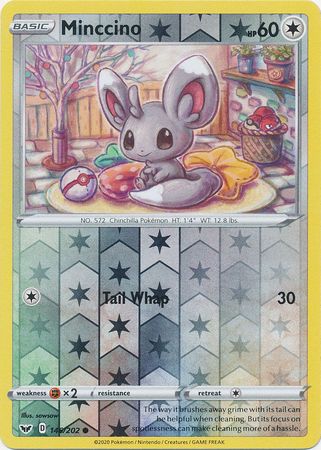 Minccino - 146/202 - Common - Reverse Holo available at 401 Games Canada