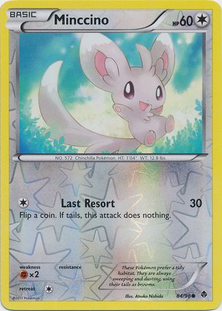 Minccino - 84/98 - Common - Reverse Holo available at 401 Games Canada