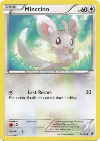 Minccino - 84/98 - Common available at 401 Games Canada