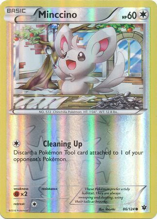 Minccino - 86/124 - Common - Reverse Holo available at 401 Games Canada