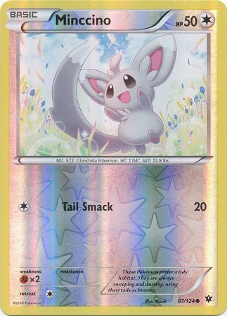 Minccino - 87/124 - Common - Reverse Holo available at 401 Games Canada