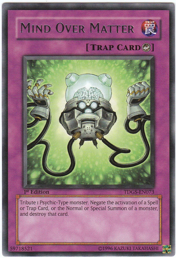 Mind Over Matter - TDGS-EN073 - Rare - 1st Edition available at 401 Games Canada