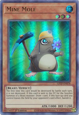 Mine Mole - GFTP-EN078 - Ultra Rare - 1st Edition available at 401 Games Canada