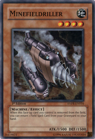 Minefieldriller - ANPR-EN034 - Super Rare - 1st Edition available at 401 Games Canada