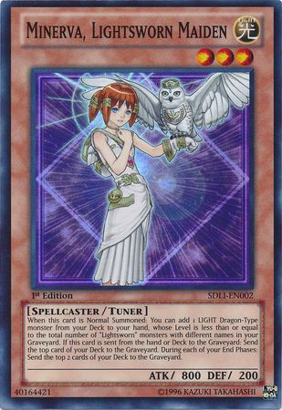 Minerva, Lightsworn Maiden - SDLI-EN002 - Super Rare - 1st Edition available at 401 Games Canada